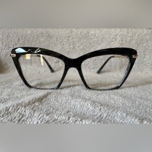 Elegant Black Cat-Eye Blue Light Glasses